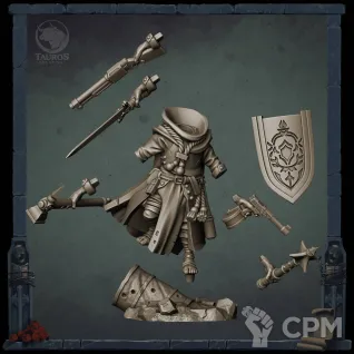 Описание картинки Hermanos Penitentes (Yeoman Pilgrim) от Manufactorum76 по цене 900руб | Свободный Рынок Миниатюр - СРМ