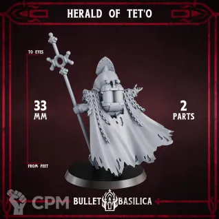 Описание картинки Herald of Tet'o от Manufactorum76 по цене 160руб | Свободный Рынок Миниатюр - СРМ