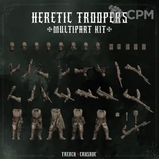 Описание картинки Heretic Troopers (multipart) от 30MfP по цене 750руб | Свободный Рынок Миниатюр - СРМ