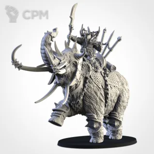 Описание картинки Hero on Mammoth от Северная печать по цене 3 200руб | Свободный Рынок Миниатюр - СРМ