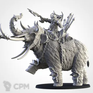 Описание картинки Hero on Mammoth от Северная печать по цене 3 200руб | Свободный Рынок Миниатюр - СРМ