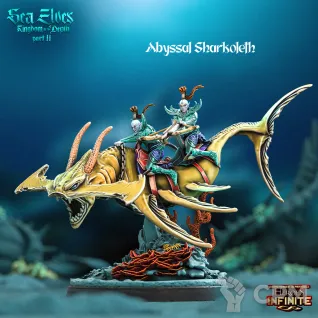 Описание картинки Abyssal Sharkoleth от 3Д-Печка по цене 1 000руб | Свободный Рынок Миниатюр - СРМ