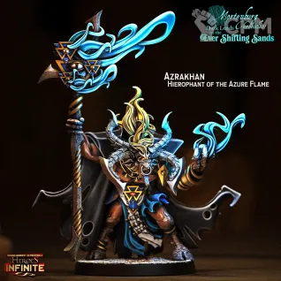 Описание картинки Azrakhan Hierophant of the Azure Flame от 3Д-Печка по цене 1 200руб | Свободный Рынок Миниатюр - СРМ