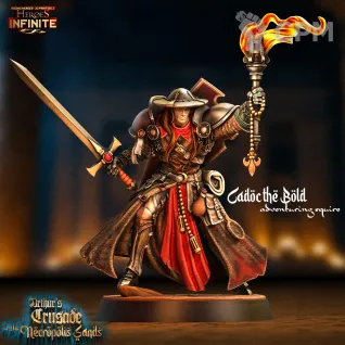 Описание картинки Cadoc the Bold Adventuring Squire от 3Д-Печка по цене 350руб | Свободный Рынок Миниатюр - СРМ