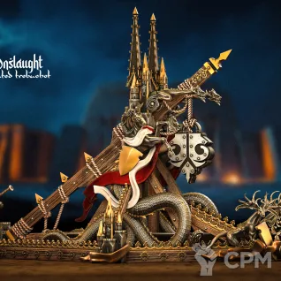Описание картинки Celestial Onslaught Giant Enchanted Trebuchet от 3Д-Печка по цене 2 000руб | Свободный Рынок Миниатюр - СРМ