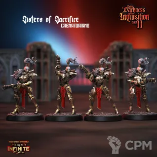 Описание картинки Crematorians Sisters of Sacrifice от 3Д-Печка по цене 800руб | Свободный Рынок Миниатюр - СРМ