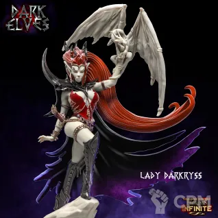 Описание картинки Darkryss_Lady от 3Д-Печка по цене 400руб | Свободный Рынок Миниатюр - СРМ