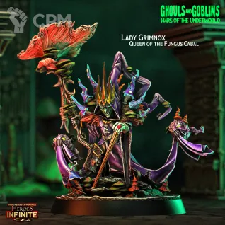 Описание картинки Grimnox Queen of the Fungus Cabal от 3Д-Печка по цене 300руб | Свободный Рынок Миниатюр - СРМ