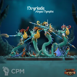 Описание картинки Neyriads Abyss Nymphs от 3Д-Печка по цене 800руб | Свободный Рынок Миниатюр - СРМ