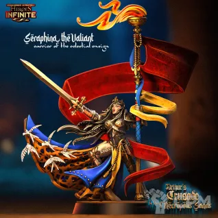 Описание картинки Seraphina the Valiant Carrier of the Celestial Ensign от 3Д-Печка по цене 400руб | Свободный Рынок Миниатюр - СРМ