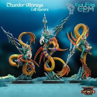 Описание картинки Thunder Morays Volt Spears от 3Д-Печка по цене 1 500руб | Свободный Рынок Миниатюр - СРМ