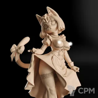 Описание картинки Ankha Maid Фигурка (Animal Crossing) от GAS3TXD  по цене 2 900руб | Свободный Рынок Миниатюр - СРМ