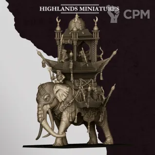Описание картинки HOBGOBLIN WAR ELEPHANT от Wardog Workshop по цене 5 000руб | Свободный Рынок Миниатюр - СРМ
