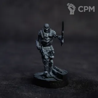 Описание картинки Скелет-мечник от Dark Craft Hobby по цене 256руб | Свободный Рынок Миниатюр - СРМ