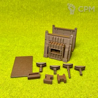 Описание картинки Террейн "Стена с бойницей" от Миниатюры и фигурки по цене 330руб | Свободный Рынок Миниатюр - СРМ