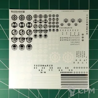 Описание картинки Horus Heresy Mechanicum Macro Constructs Transfer Sheet (Декали) от Vault Boy по цене 798руб | Свободный Рынок Миниатюр - СРМ