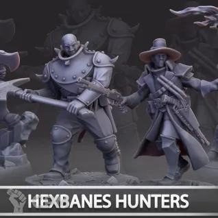 Описание картинки Hexbane's Hunters от Naggaroth Night по цене 1 700руб | Свободный Рынок Миниатюр - СРМ