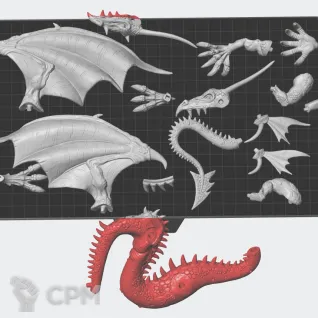 Описание картинки High Elf Dragon от White Rhino по цене 999руб | Свободный Рынок Миниатюр - СРМ