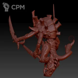 Описание картинки Hive Tyrant / Swarmlord от MrMetalHorror по цене 800руб | Свободный Рынок Миниатюр - СРМ