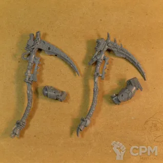 Описание картинки Deathshroud Scythes (за пару) от Mechanikus Forge по цене 240руб | Свободный Рынок Миниатюр - СРМ