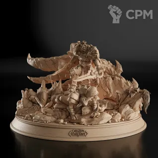 Описание картинки Varian Диорама (World of Warcraft) от GAS3TXD  по цене 12 000руб | Свободный Рынок Миниатюр - СРМ