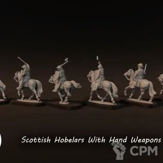 Описание картинки Scottish hobelars (Hand weapons) от Recruiter по цене 1 500руб | Свободный Рынок Миниатюр - СРМ