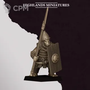 Описание картинки Hobgoblin Spearmen от Manufactorum76 по цене 900руб | Свободный Рынок Миниатюр - СРМ