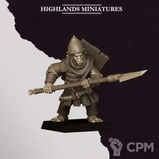 Описание картинки Hobgoblin Spearmen от Manufactorum76 по цене 900руб | Свободный Рынок Миниатюр - СРМ