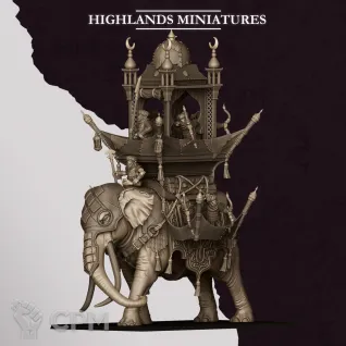 Описание картинки Hobgoblin War Elephant от Manufactorum76 по цене 5 200руб | Свободный Рынок Миниатюр - СРМ