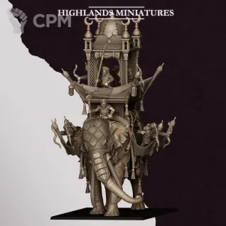Описание картинки Hobgoblin War Elephant от Manufactorum76 по цене 5 200руб | Свободный Рынок Миниатюр - СРМ