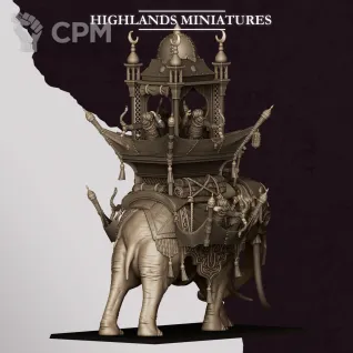 Описание картинки Hobgoblin War Elephant от Manufactorum76 по цене 5 200руб | Свободный Рынок Миниатюр - СРМ
