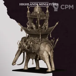 Описание картинки Hobgoblin War Elephant от Manufactorum76 по цене 5 200руб | Свободный Рынок Миниатюр - СРМ