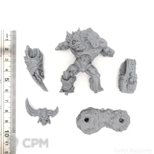 Описание картинки Кибер-демон (Cyberdemon, Doom) от Forfun Miniatures по цене 1 050руб | Свободный Рынок Миниатюр - СРМ