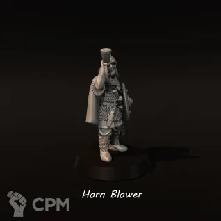 Описание картинки Vendel Era Horn Blower от Recruiter по цене 200руб | Свободный Рынок Миниатюр - СРМ