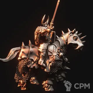 Описание картинки Chaos Lord on Horse от Daniilfedyakov по цене 620руб | Свободный Рынок Миниатюр - СРМ