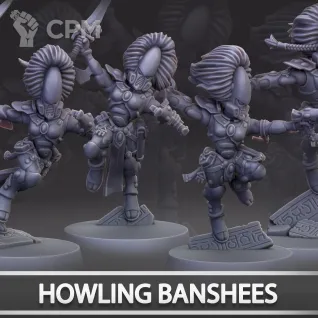 Описание картинки Howling Banshees от Naggaroth Night по цене 2 000руб | Свободный Рынок Миниатюр - СРМ