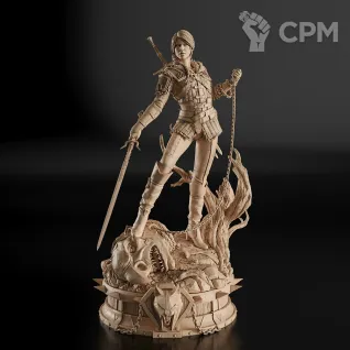 Описание картинки Ciri Фигурка (The Witcher) от GAS3TXD  по цене 3 900руб | Свободный Рынок Миниатюр - СРМ