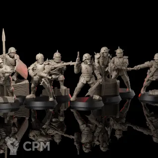 Описание картинки DEMONIC STORMTROOPERS 1 WW (FULL PACK) от Manufactorum76 по цене 1 800руб | Свободный Рынок Миниатюр - СРМ
