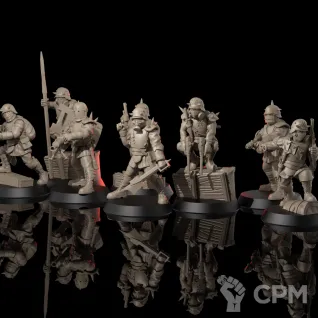 Описание картинки DEMONIC STORMTROOPERS 1 WW (FULL PACK) от Manufactorum76 по цене 1 800руб | Свободный Рынок Миниатюр - СРМ
