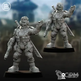 Описание картинки Sly Marbo/Human Defence Force - Drill Sergeant OPR от Laboratory of Chaos по цене 50руб | Свободный Рынок Миниатюр - СРМ