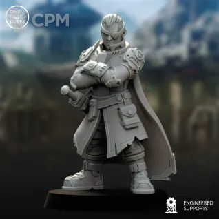 Описание картинки Ursula Creed/Commissar/Human Defence Force - Rixxon OPR от Laboratory of Chaos по цене 50руб | Свободный Рынок Миниатюр - СРМ