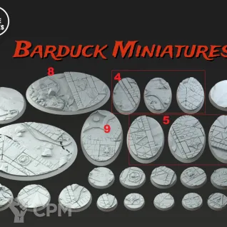 Описание картинки Базы/Подставки Human Empire Круглые 60х35мм от Barduck Miniatures по цене 719руб | Свободный Рынок Миниатюр - СРМ