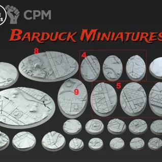 Описание картинки Базы/Подставки Human Empire Круглые 50мм от Barduck Miniatures по цене 465руб | Свободный Рынок Миниатюр - СРМ
