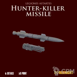 Описание картинки Hunter-killer missile от ForgeNight по цене 250руб | Свободный Рынок Миниатюр - СРМ