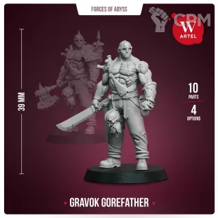 Описание картинки Миниатюра Gravok Gorefather от Артель W по цене 999руб | Свободный Рынок Миниатюр - СРМ