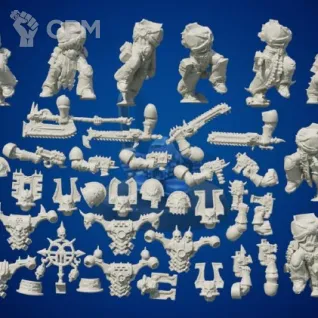 Описание картинки Khorne Berzerkers (new) от Хижина Мопса по цене 1 200руб | Свободный Рынок Миниатюр - СРМ
