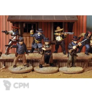 Описание картинки DMHG-DES  Dead Man's Hand  - Desperado Gang от Base 28 по цене 3 167руб | Свободный Рынок Миниатюр - СРМ