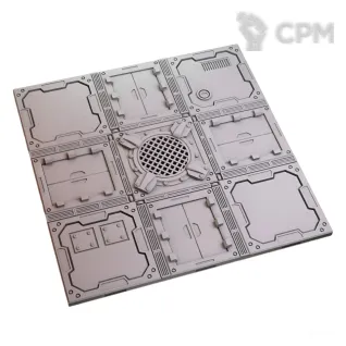 Описание картинки Zone Mortalis - SF Floor Tile Slim 3x3 GW B1 v03 от 3D Print Workshop по цене 658руб