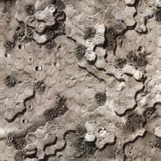 Описание картинки Promotional: Lunar Landscape map от Dwarf Pirate Foundry по цене 700руб | Свободный Рынок Миниатюр - СРМ