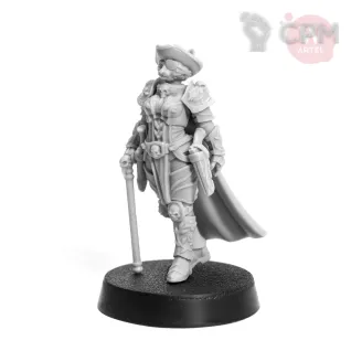 Описание картинки Catfolk Captain от Артель W по цене 800руб | Свободный Рынок Миниатюр - СРМ